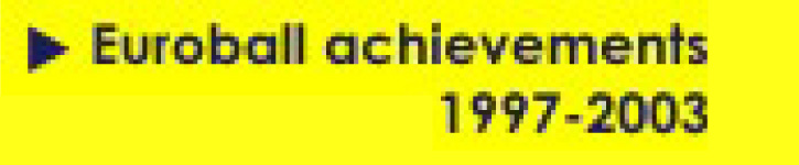 Euroball achievements 1997-2003 